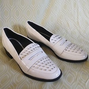 Studded Loafers heels